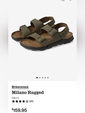 Birkenstock Milano Rugged Sandals - Olive